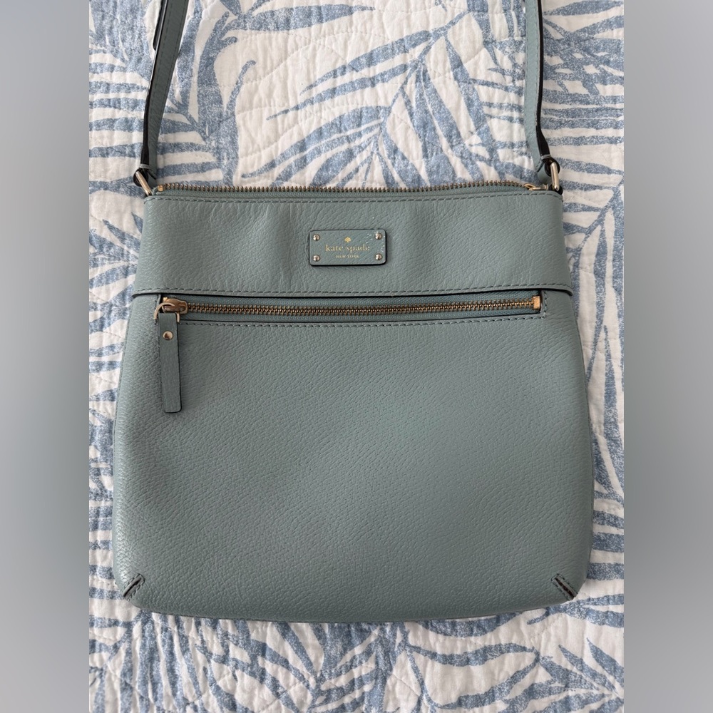 Kate Spade Designer Grove Street Rima Dusty Blue Crossbody‎ Bag